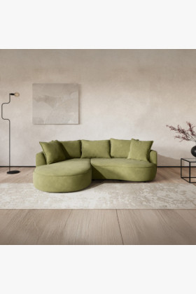 Sitzgarnitur Sofa aus Hartholz und Kiefer mit Kissen